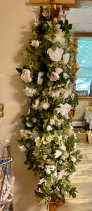 KACH100-L White & Greenery Garland