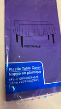 Load image into Gallery viewer, BLAK100-A Plastic, Purple Tablecloth
