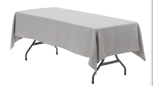 JUBI100-B 60” x 126” Grey Tablecloth