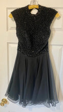 Load image into Gallery viewer, CASS100-G Short Black Gown. Size 4
