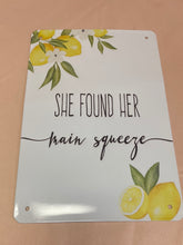 Load image into Gallery viewer, JUBI100-I Main Squeeze Lemon Sign