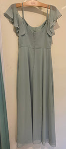 SCLE100-B Sage Green Gown. Size 2