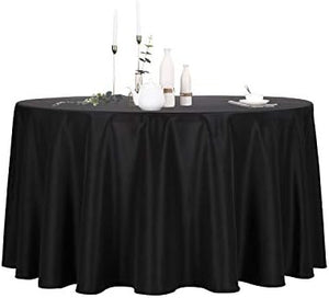 FISH100-A 136” Black Tablecloths