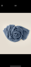 Load image into Gallery viewer, K&amp;K Slate Blue Fringe Cheesecloth