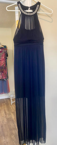 CLAP100-F Navy Blue Gown. Size 4