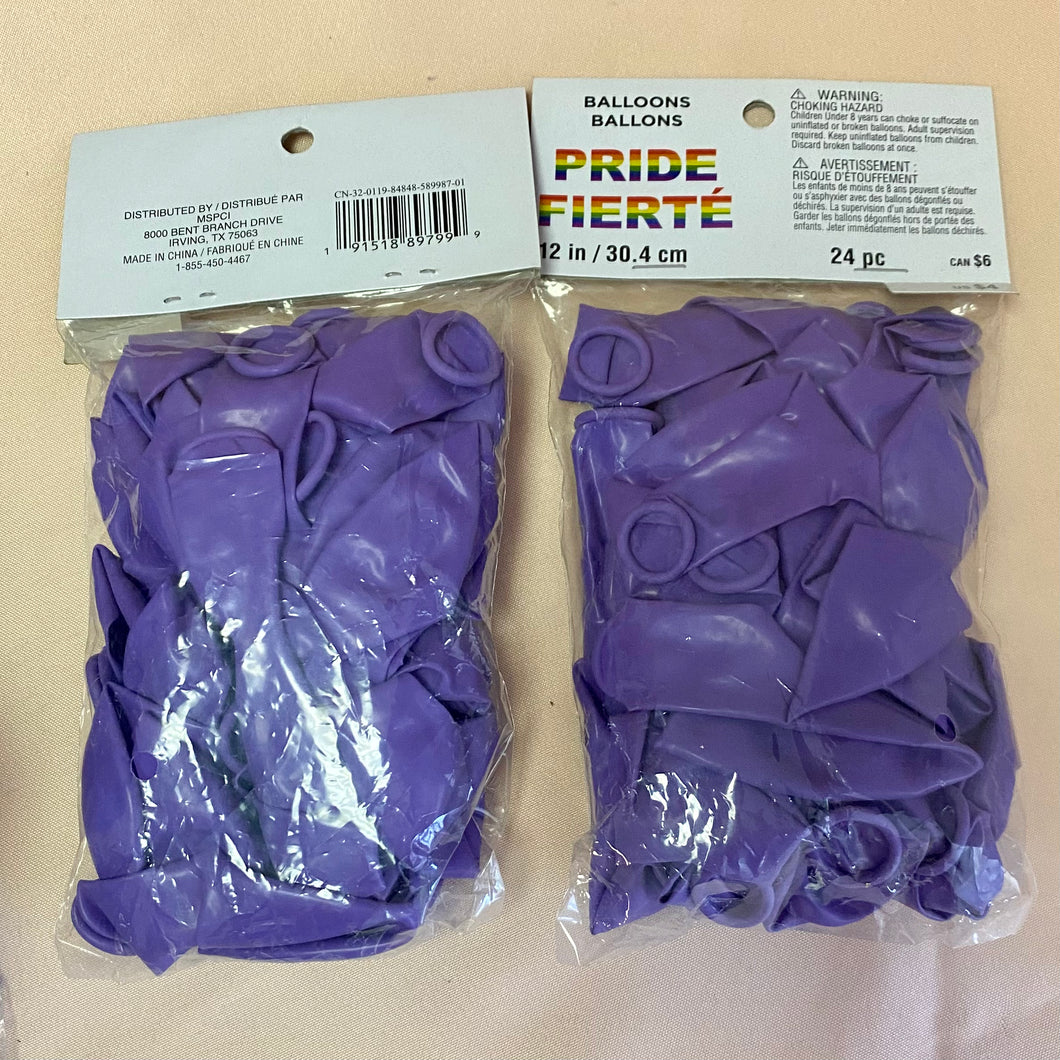 BLAK100-E Purple Balloons