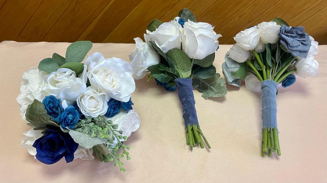 FARA100-H Navy/Dusty Blue Bouquet