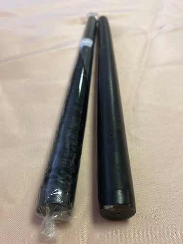 K&K-E Black Taper Candle