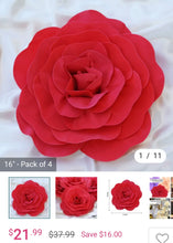 Load image into Gallery viewer, JENW-G 16” Red Foam Flowers