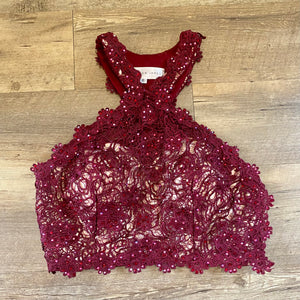 ROBE200-A 2-Piece Burgundy. Size 6