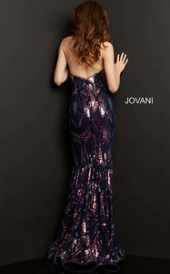 BERN200 Jovani Black Iridescent Gown. Size 14
