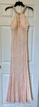 Load image into Gallery viewer, ROBE200-F Blush Lace Gown. Size 3/4