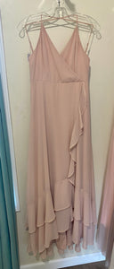 PETT100-A Blush High-Low Dress. Size M