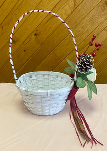 MCGI100-C Pine/Berry Flower Girl Basket