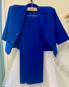 BERN100-B Royal Blue Boys Suit. 2T