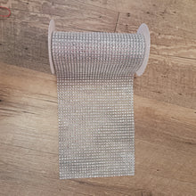 Load image into Gallery viewer, MCCO300-DB Silver Rhinestone Wrap Ribbon