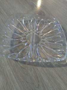 K&K (AFG) Small Relish Glass Plate