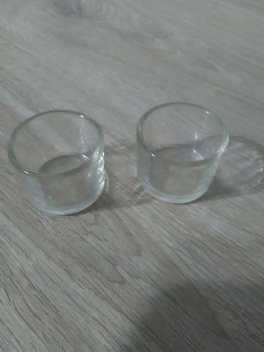 CRUS100 (CR) Set of 2 Tea Light Holders