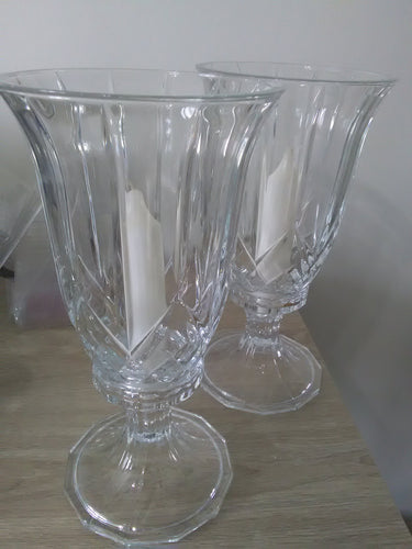 HANC100 (I) Set of 2 Large Candle Holders