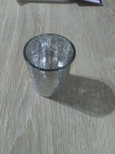 DIVE100 (CR) Silver Mercury Glass Votive Holder
