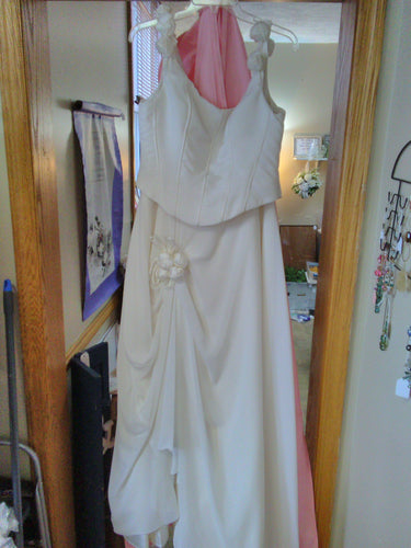 BERK100-A. Ivory Wedding Gown with Shawl