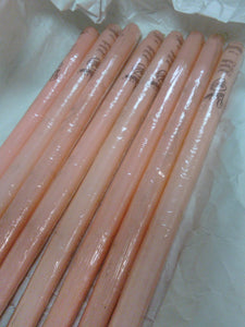DONL100-AR 15" Peach/Parfait Tapered Candles. New