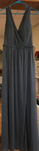 SMIT200-BM.  Azazie Steel Grey Gown, Size A14