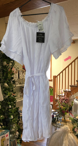 SMIT300-AG.  Mlle Gabrielle White Dress, New, size XL