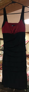 SMIT200-BR Black & Red Dress. Size 8