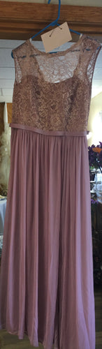 MCGU200-J Rose Gold/Mauve Gown, Size 14