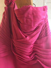 Load image into Gallery viewer, MCGU200-G One Shoulder Dark Pink Gown, Size 16