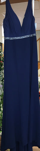FAHR100-B Chiffon and Crepe Navy Blue, Size 10