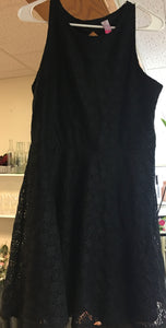 OTOL200-F. Black Lace Dress Size L