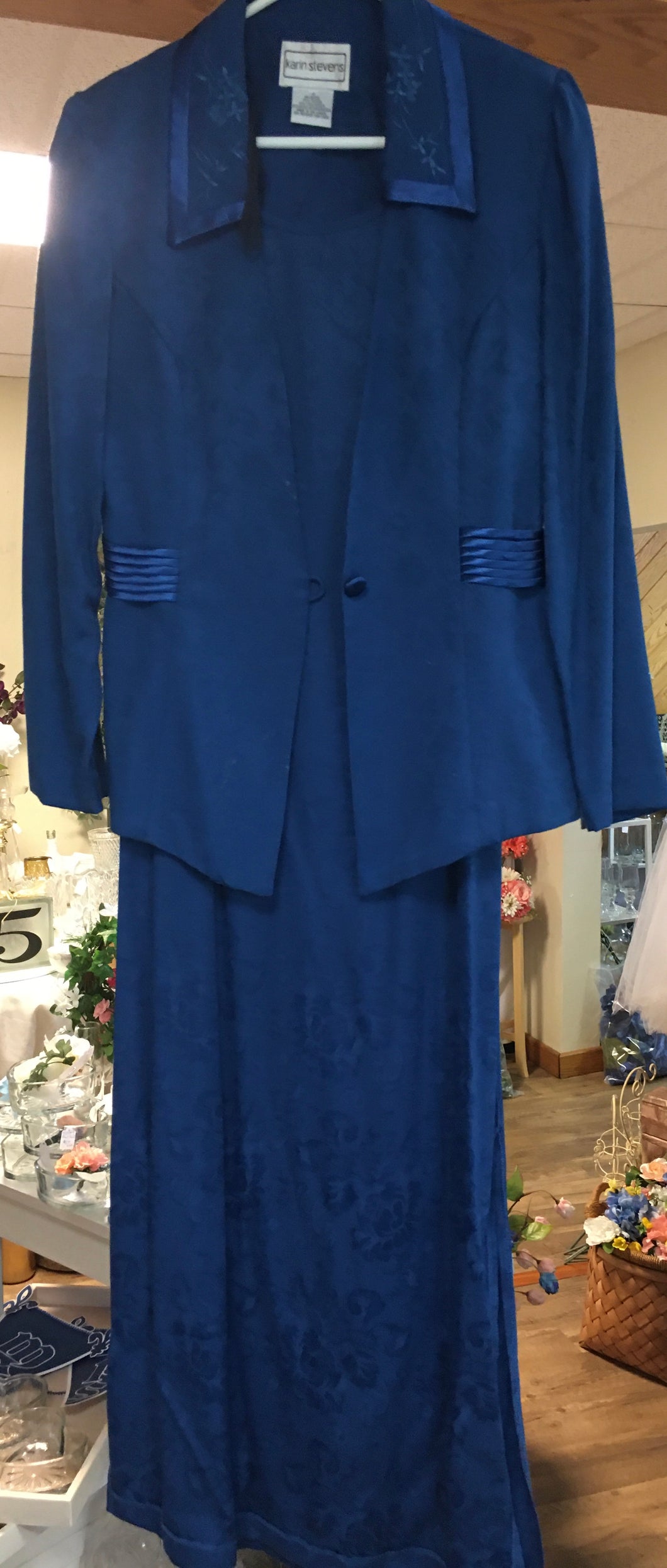 OTOL200-I. Blue Dress with Jacket, size 10