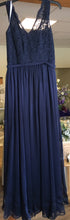 Load image into Gallery viewer, MCGU100-P Navy Bridesmaid Gown, Size 8