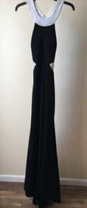 KRUG100-E  Studio 17 Black Long Gown, Size S