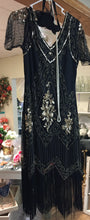 Load image into Gallery viewer, FEDO100-BL. 1920’s Style Gown, Size 12/14