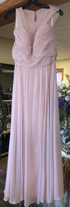 STEV200-B Light Pink Bridesmaid Gown, Size 16/18.