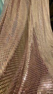 ADAM100-E Mauve Sequin Dress. Size 10 NWT
