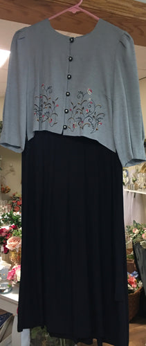 OTOL200-C.  Black and Grey Dress, Size 10