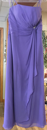 EGER100-B  Purple Bridesmaid Gown, Size 16