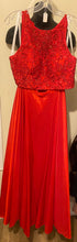 Load image into Gallery viewer, ADAM100-D 2 Piece Long Red Gown. Size 10