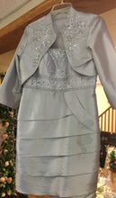 Load image into Gallery viewer, HANC100-B. JJ’s House Silver Dress with Jacket