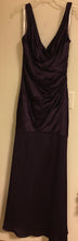 Load image into Gallery viewer, JAME100-E  David&#39;s Bridal Plum Long Gown, Size 8.