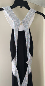 KRUG100-E  Studio 17 Black Long Gown, Size S
