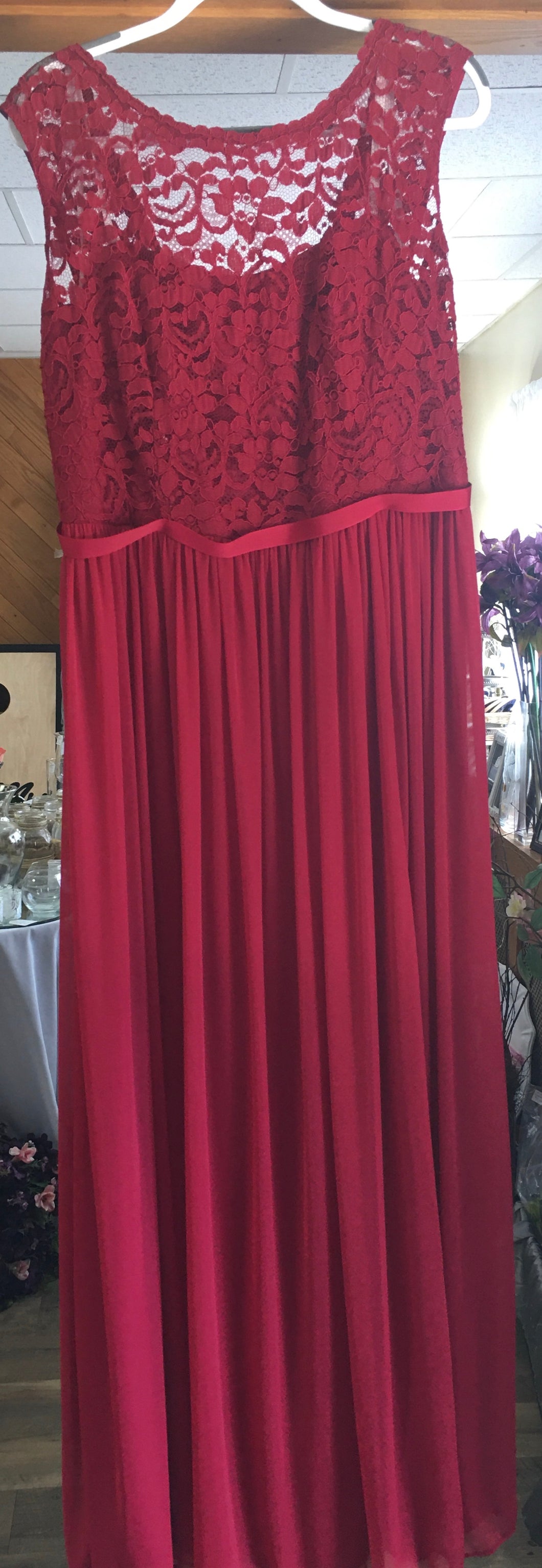EGER100-C  Apple Red Gown, Size 20