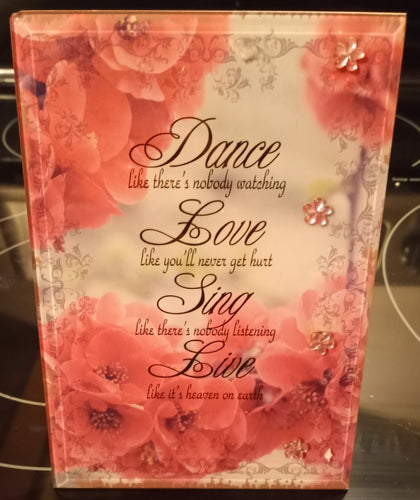 CHAP100-AF Dance Like There's Nobody Watching Sign