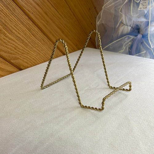 SELL100-BG 4” Gold Twisted Easel