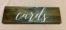 Load image into Gallery viewer, FABI100-F Wooden Cards Sign