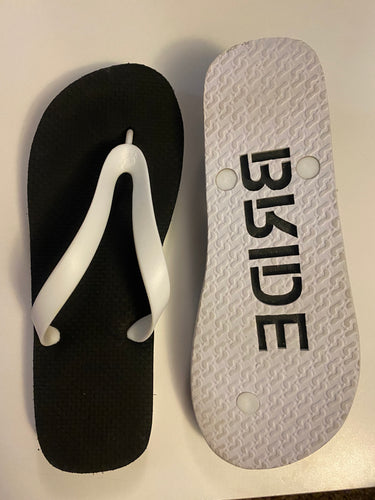 HALE100-J Bride Flip Flops. Size 8/9